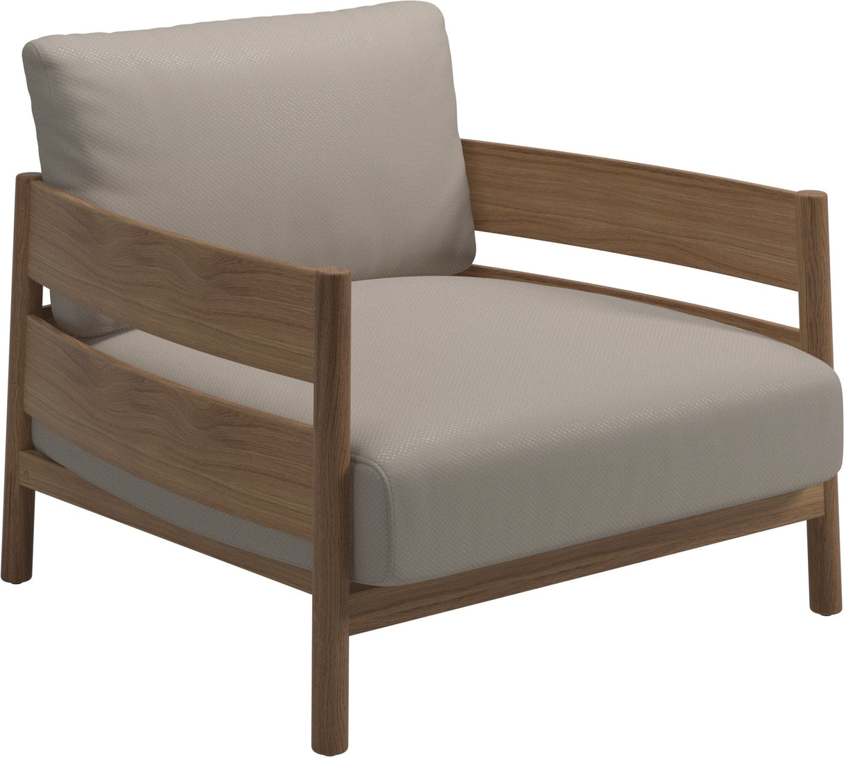 Gloster Haven Fauteuil bas Lounge Teck Grade D (ST) Dot Oyster 0117