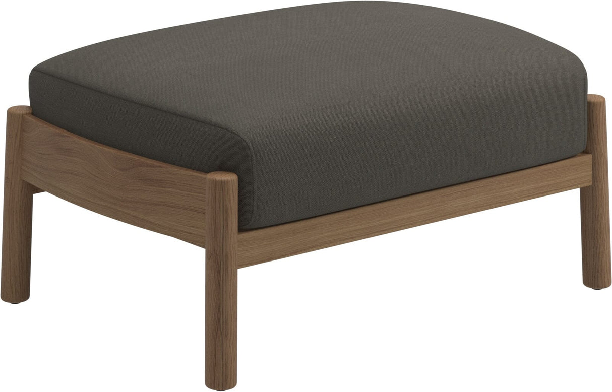 Gloster Haven Repose-pieds Ottoman Teck Grade B (OP) Fife Platinum 0042