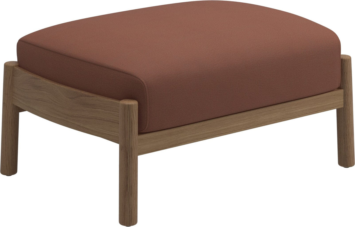 Gloster Haven Repose-pieds Ottoman Teck Grade B (WR) Blend Clay 0143