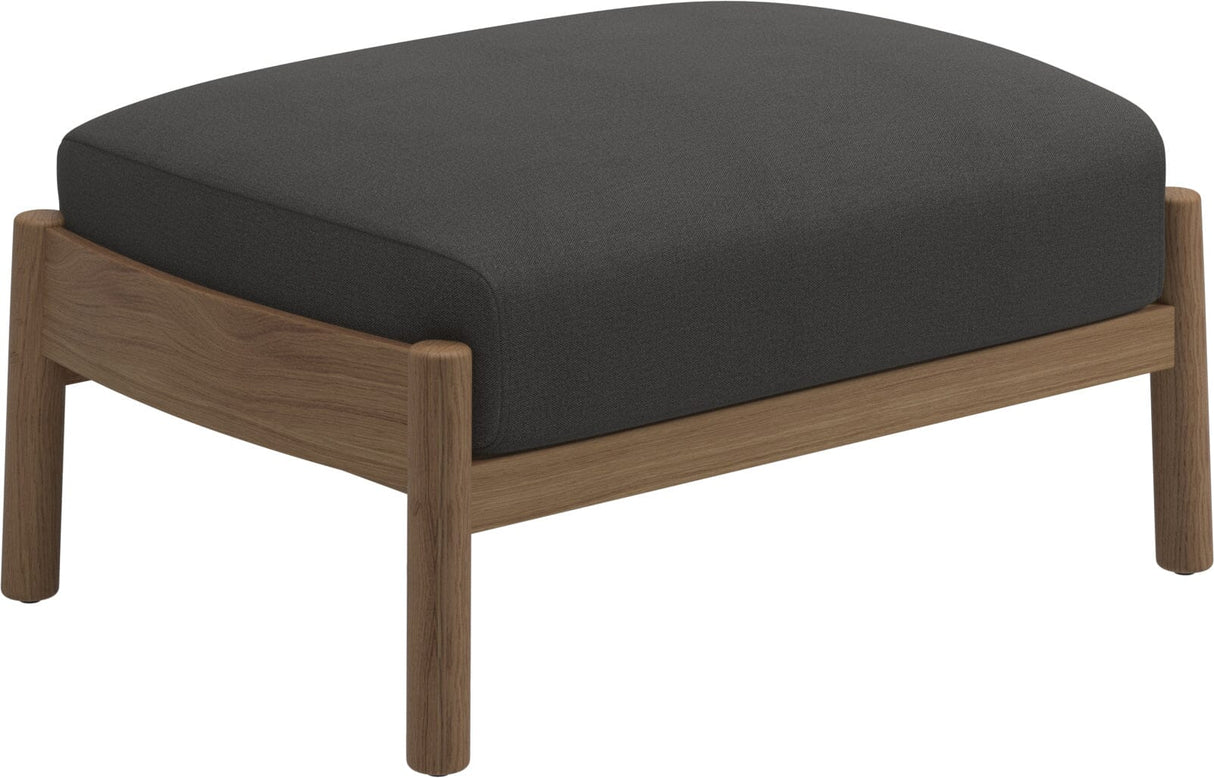 Gloster Haven Repose-pieds Ottoman Teck Grade B (WR) Blend Coal 0144