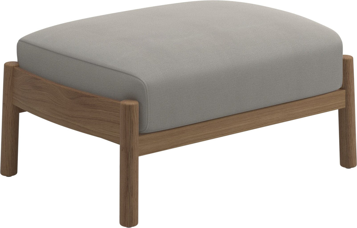 Gloster Haven Repose-pieds Ottoman Teck Grade B (WR) Blend Linen 0146