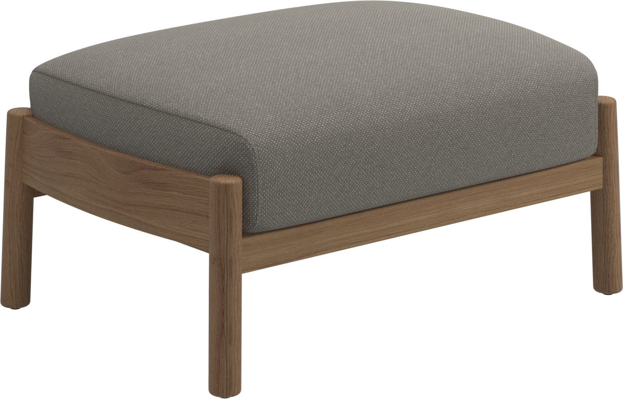 Gloster Haven Repose-pieds Ottoman Teck Grade C (OP) Robben Grey 0085