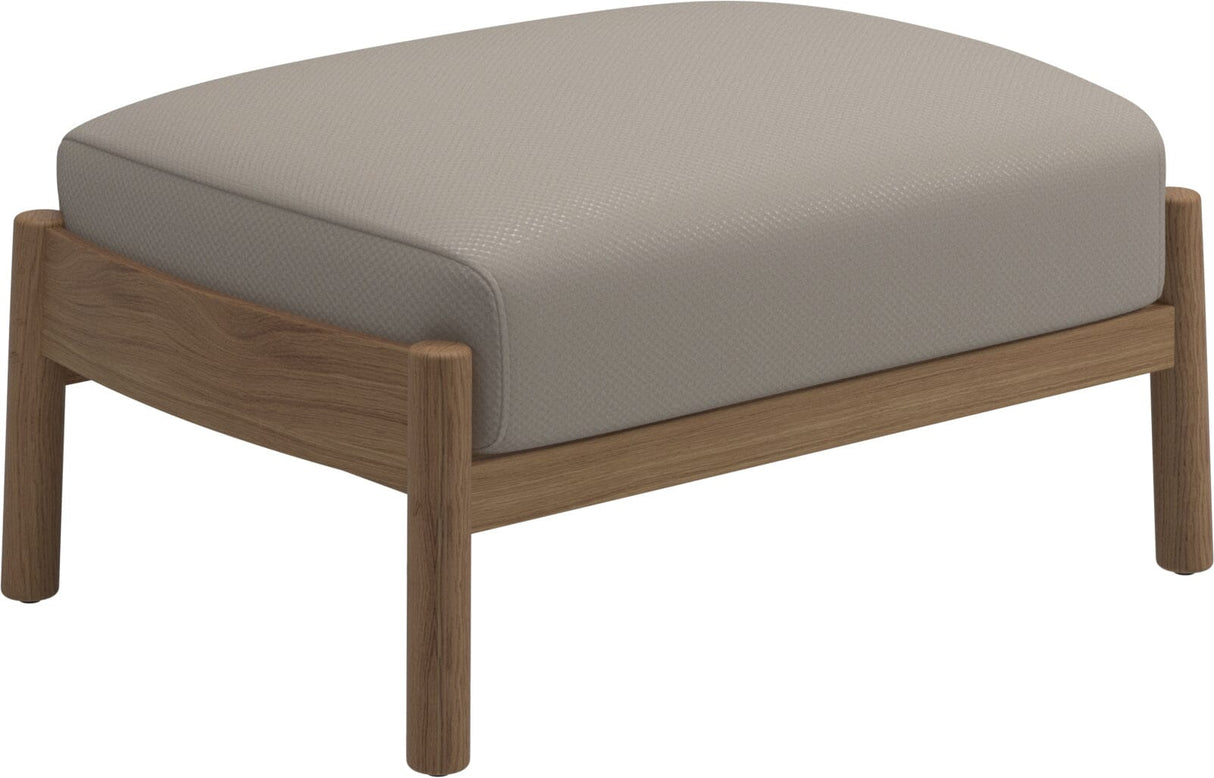 Gloster Haven Repose-pieds Ottoman Teck Grade D (ST) Dot Oyster 0117