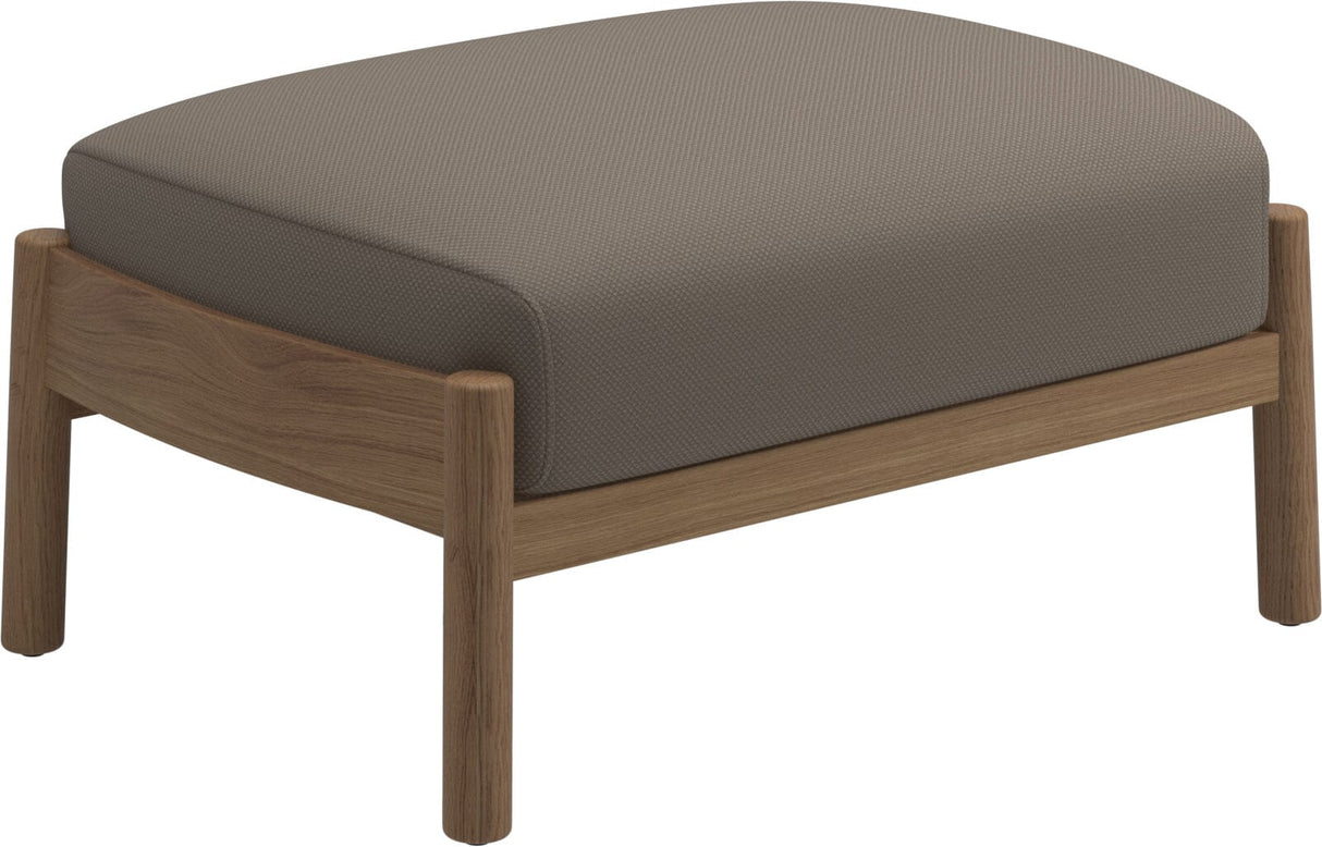 Gloster Haven Repose-pieds Ottoman Teck Grade D (ST) Ravel Dune 0118