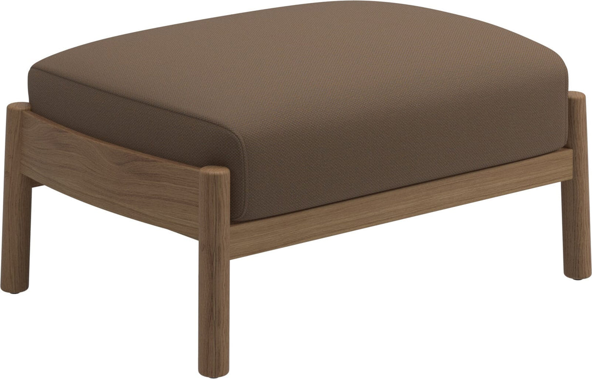 Gloster Haven Repose-pieds Ottoman Teck Grade D (ST) Ravel Ginger 0119