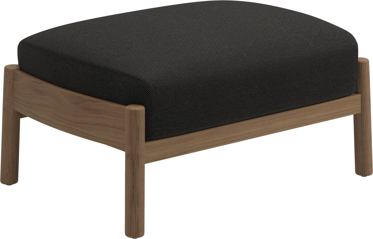 Gloster Haven Repose-pieds Ottoman Teck Grade D (ST) Ravel Sable 0120