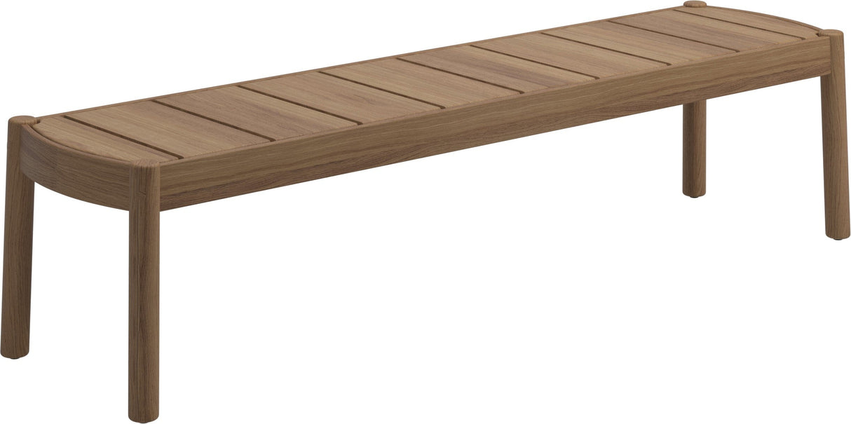 Gloster Haven Table basse 159x42cm Teck