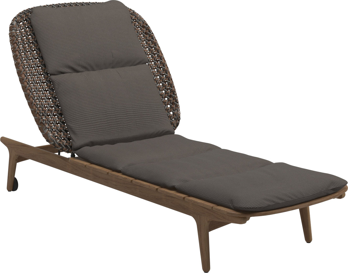 Gloster Kay Chaise longue Brindle Grade C (OP) Robben Charcoal 0083