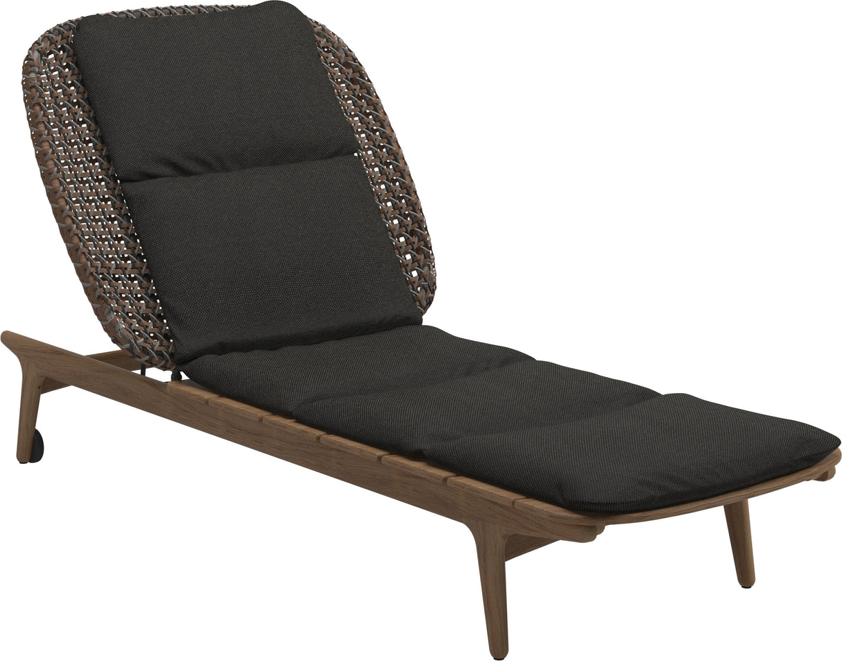 Gloster Kay Chaise longue Brindle Grade D (ST) Ravel Sable 0120