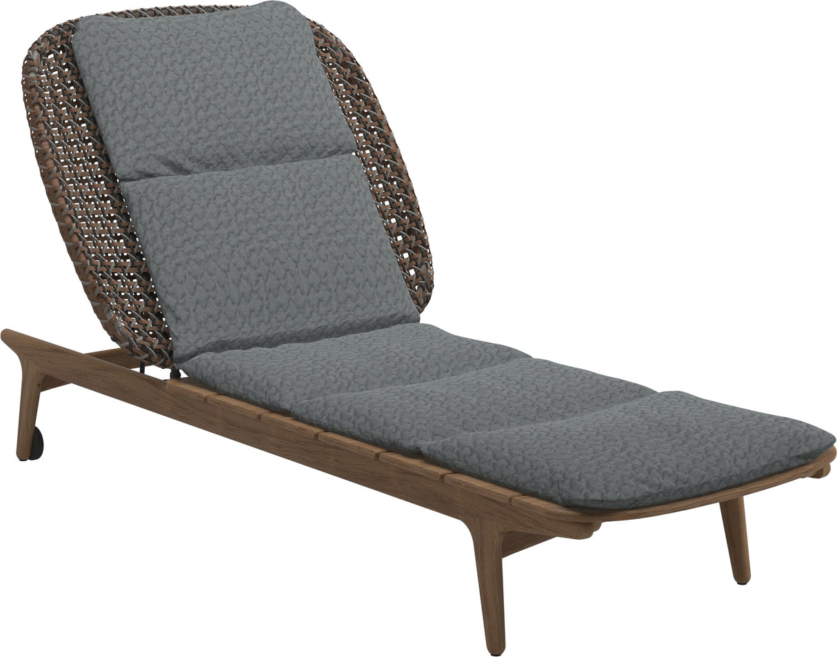 Gloster Kay Chaise longue Brindle Grade D (ST) Wave Gravel 0159