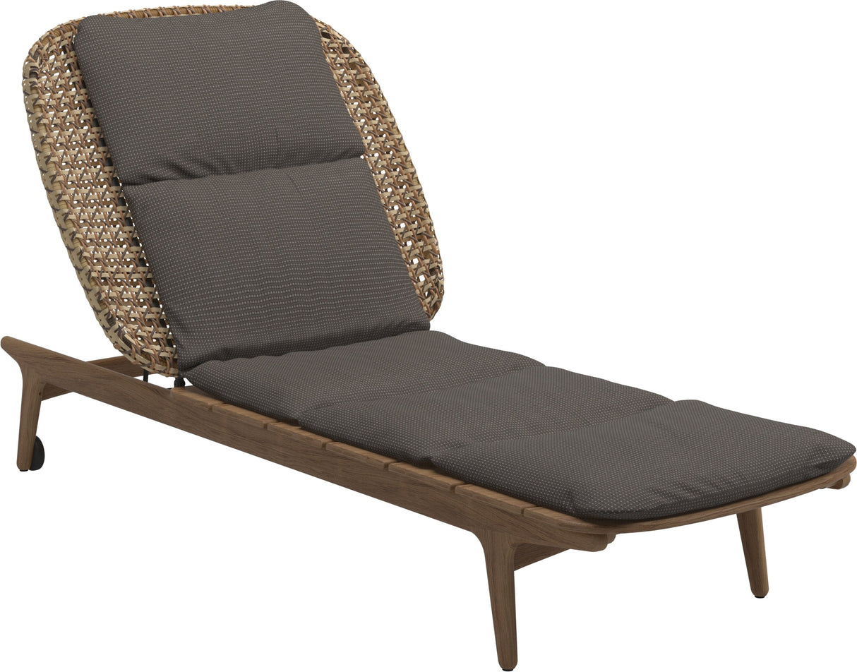 Gloster Kay Chaise longue Harvest Grade C (OP) Robben Charcoal 0083