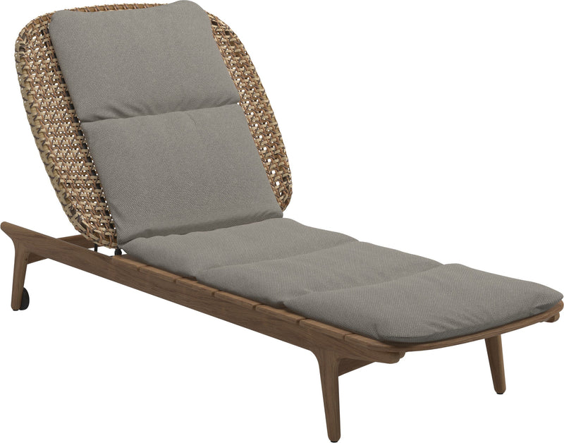 Gloster Kay Chaise longue Harvest Grade C (OP) Robben Grey 0085 