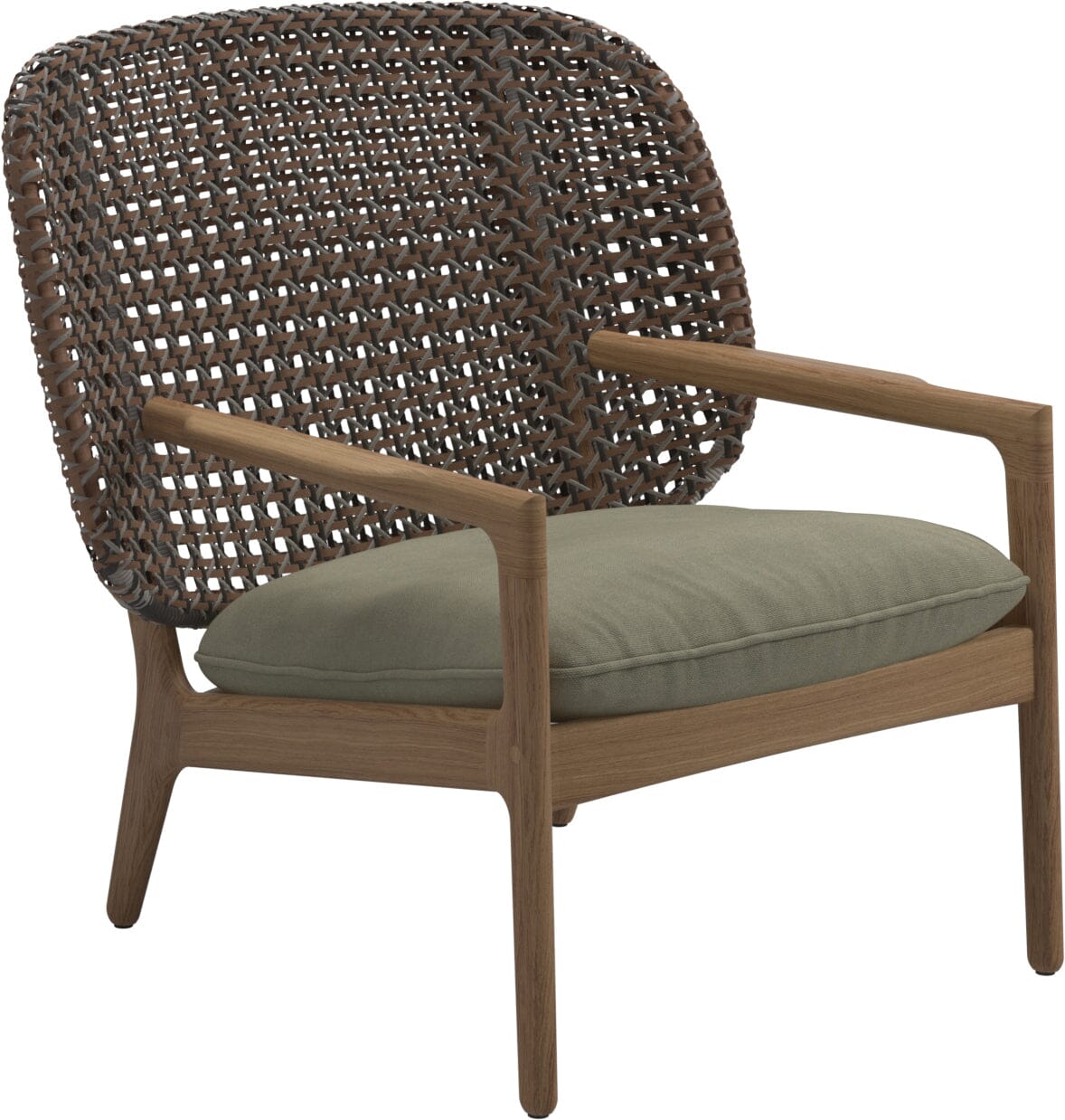 Gloster Kay Fauteuil club - Lounge Chair Bas dossier Brindle