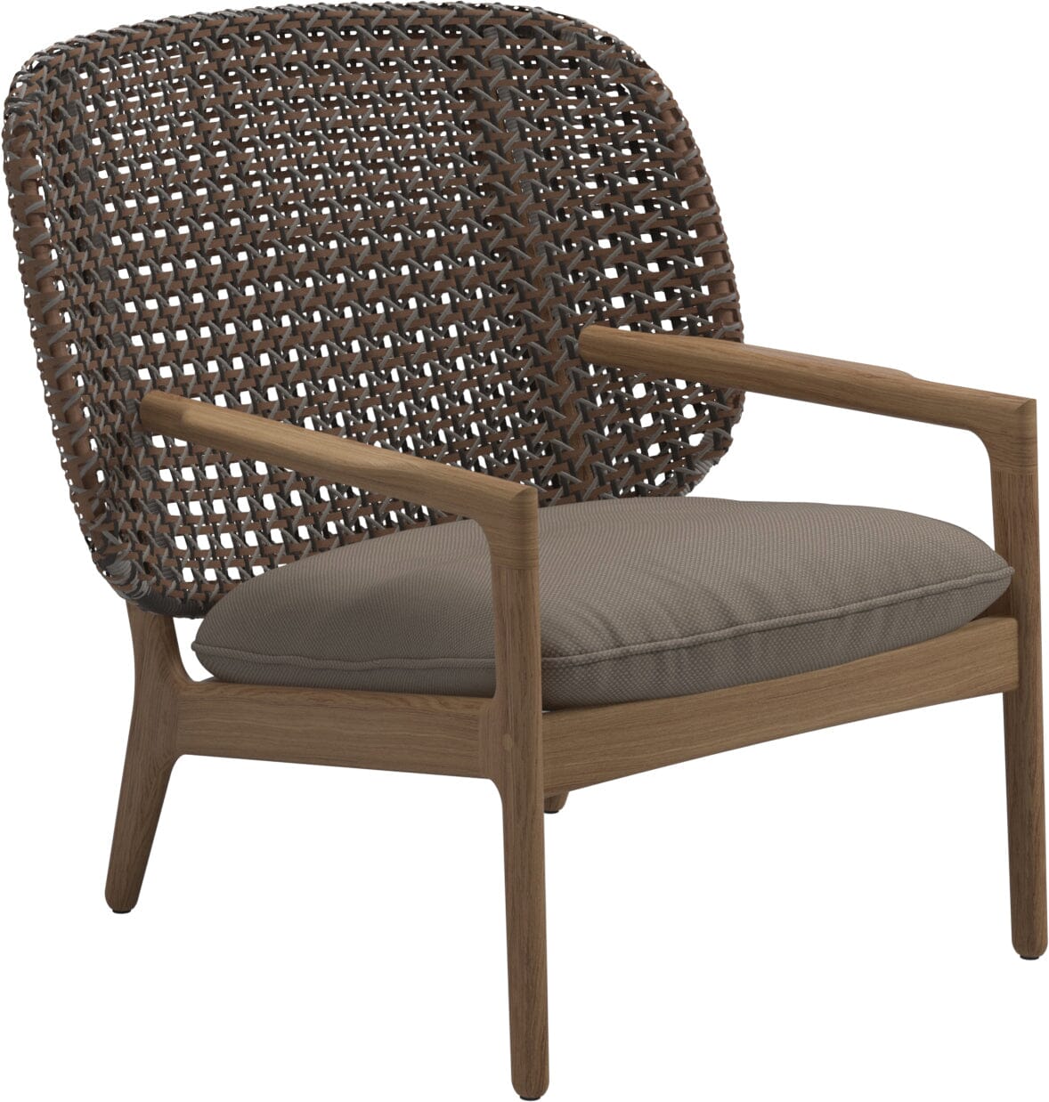 Gloster Kay Fauteuil club - Lounge Chair Bas dossier Brindle Grade D (ST) Ravel Dune 0118