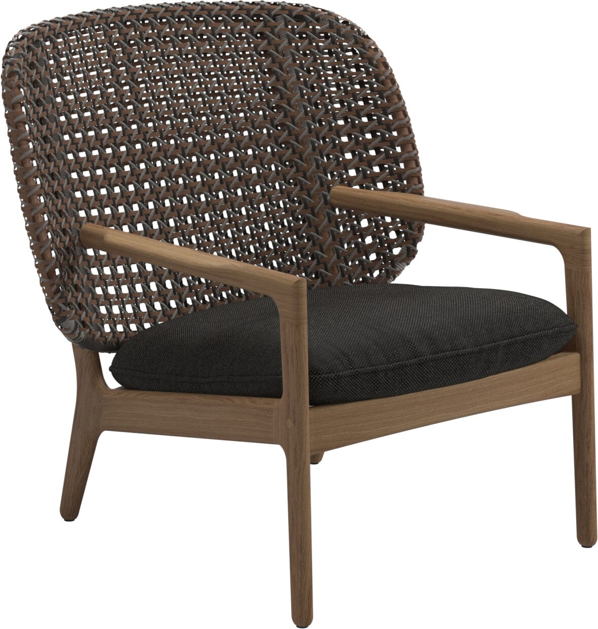 Gloster Kay Fauteuil club - Lounge Chair Bas dossier Brindle Grade D (ST) Ravel Sable 0120