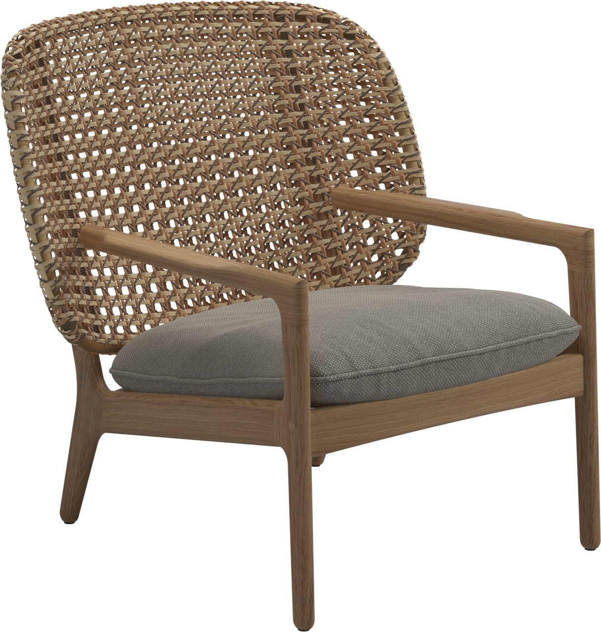 Gloster Kay Fauteuil club - Lounge Chair Bas dossier Harvest Grade C (OP) Robben Grey 0085