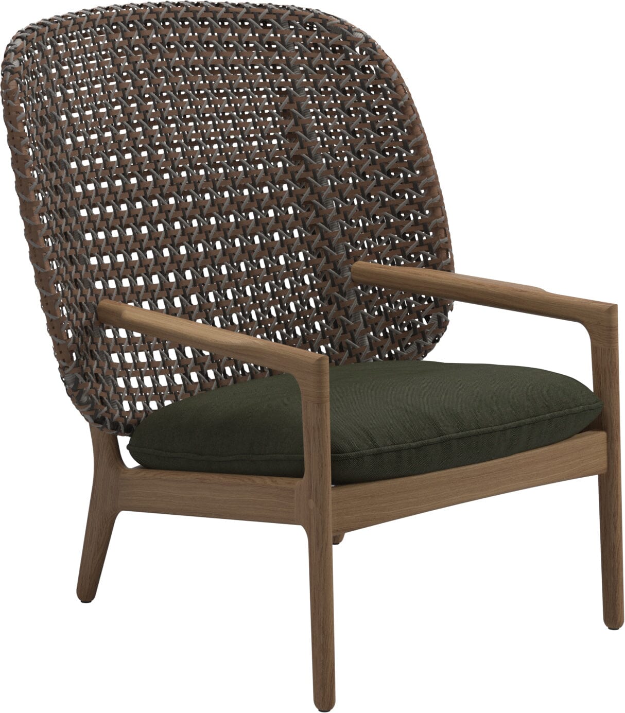 Gloster Kay Fauteuil club - Lounge Chair Haut dossier Brindle Grade B (OP) Fife Olive 0041