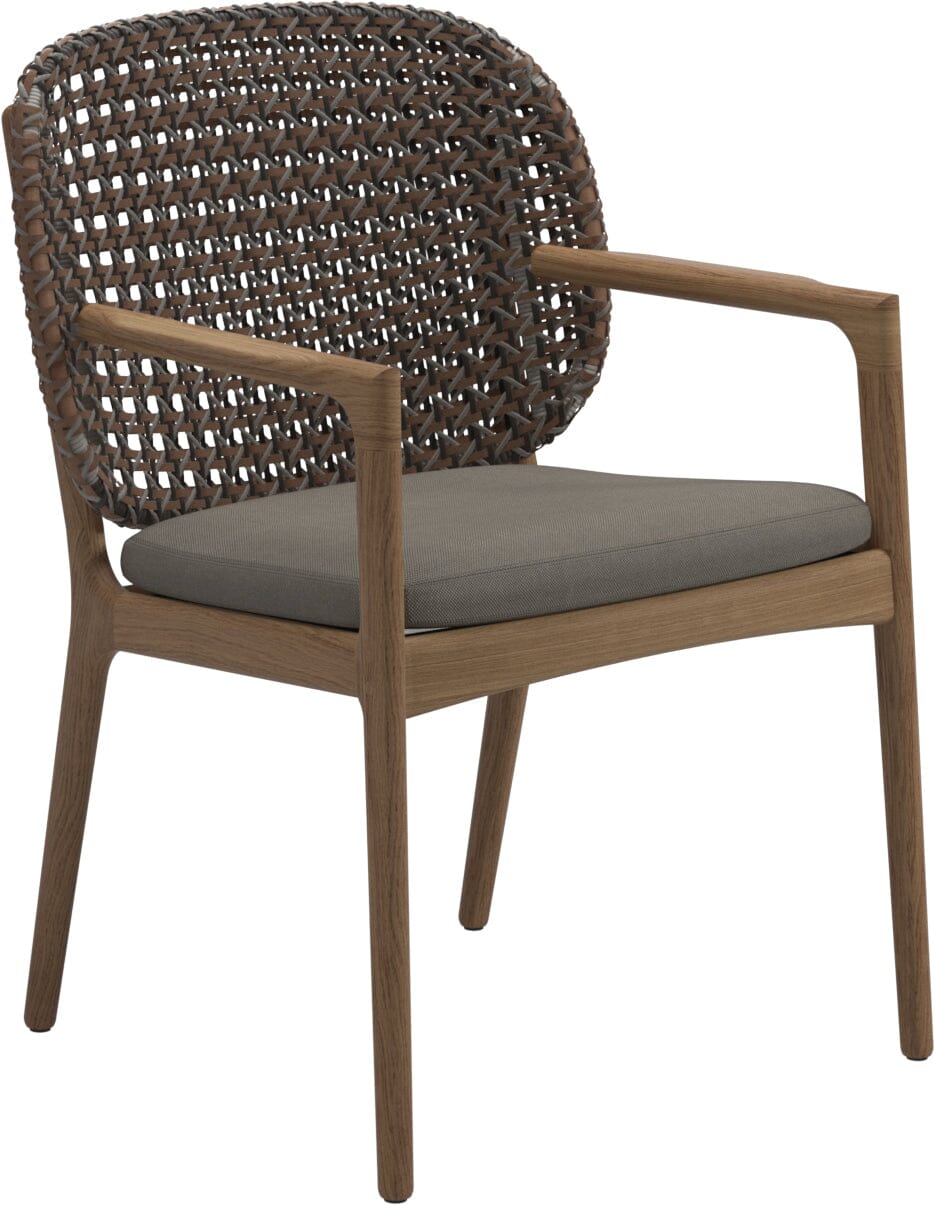 Gloster Kay Fauteuil repas avec accoudoirs Brindle Grade B (OP) Fife Vesterhav Sand 0048