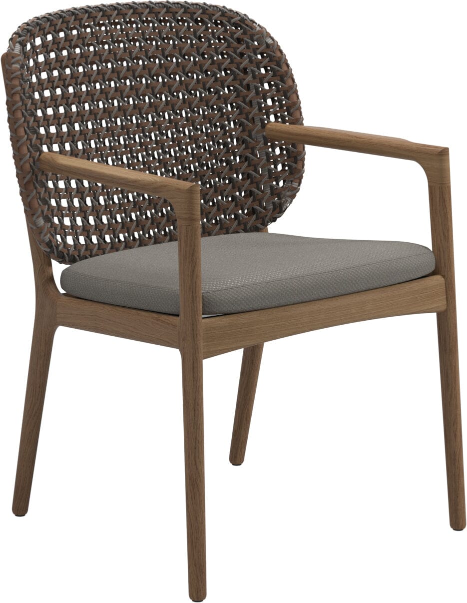 Gloster Kay Fauteuil repas avec accoudoirs Brindle Grade D (ST) Dot Nimbus 0116