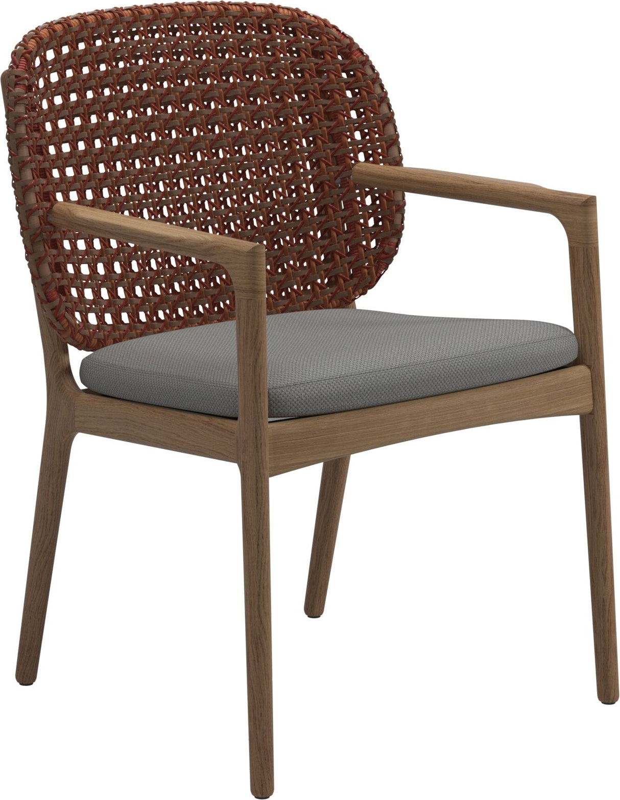 Gloster Kay Fauteuil repas avec accoudoirs Copper Grade D (ST) Dot Putty 0156