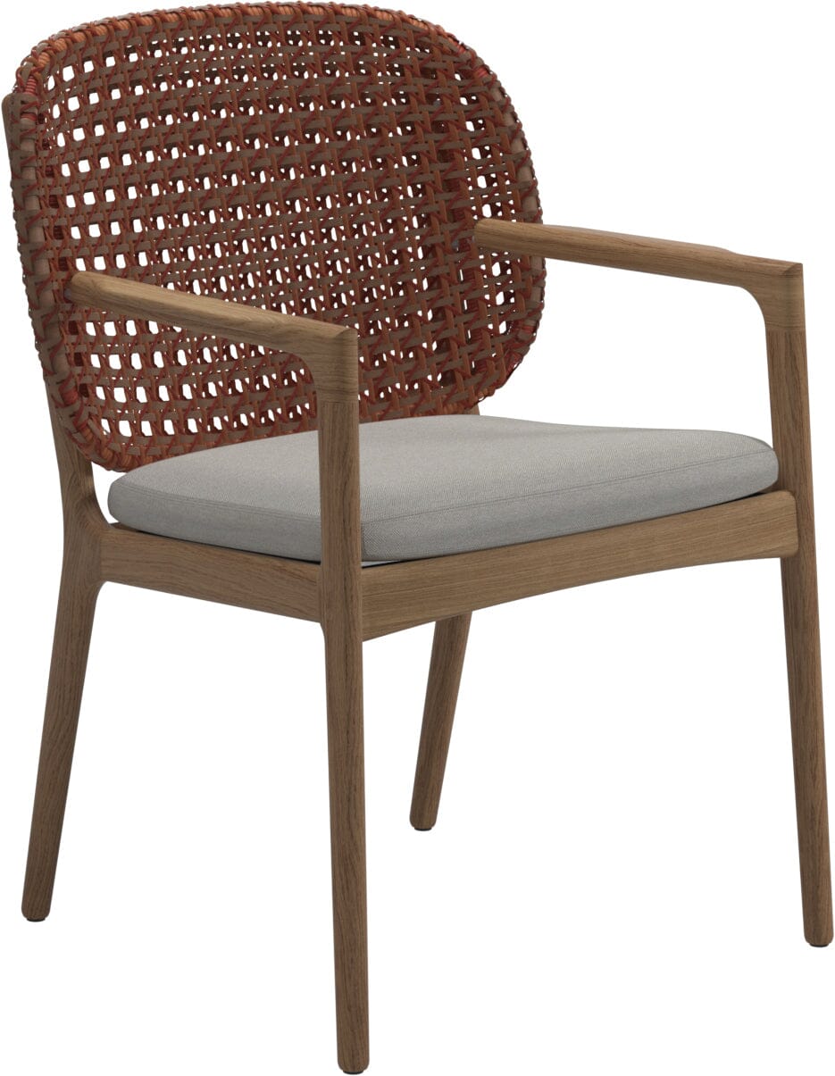 Gloster Kay Fauteuil repas avec accoudoirs Copper Grade D (ST) Tuck Malt 0122