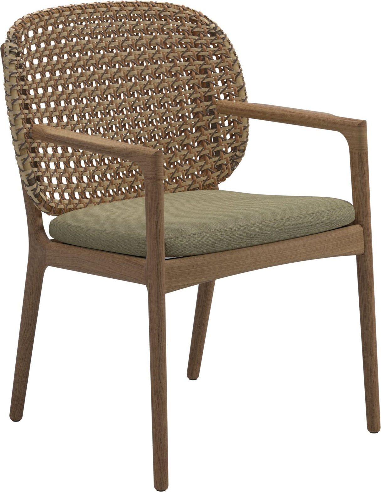 Gloster Kay Fauteuil repas avec accoudoirs Harvest