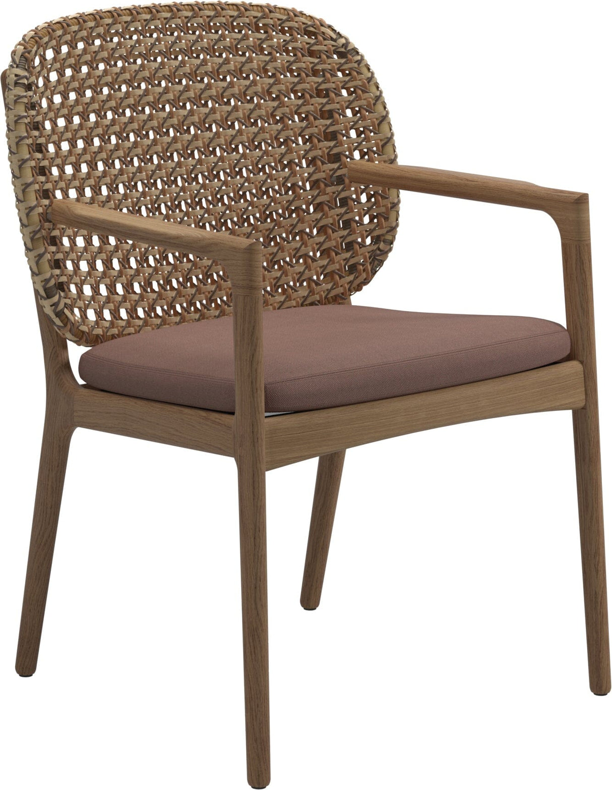 Gloster Kay Fauteuil repas avec accoudoirs Harvest