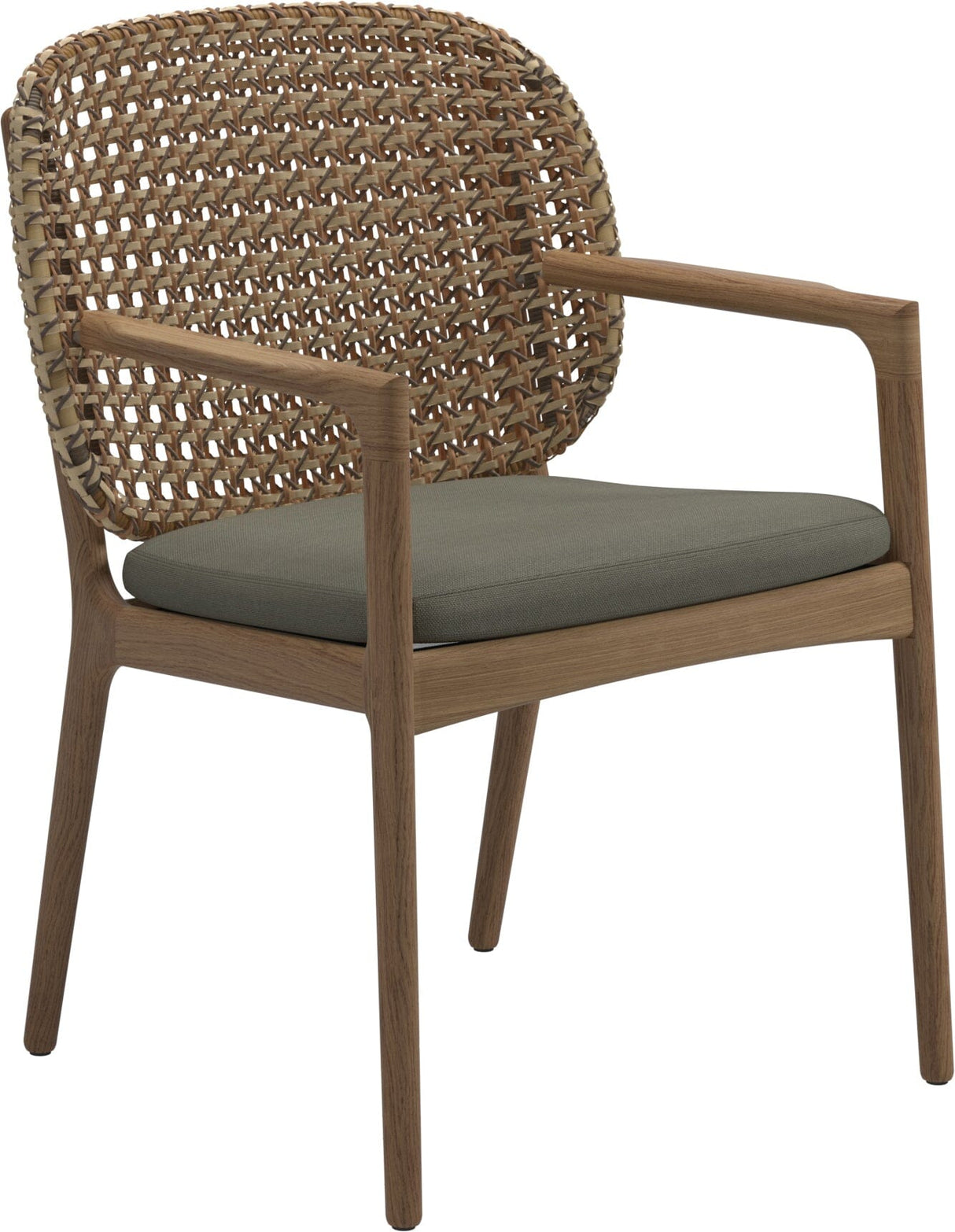 Gloster Kay Fauteuil repas avec accoudoirs Harvest