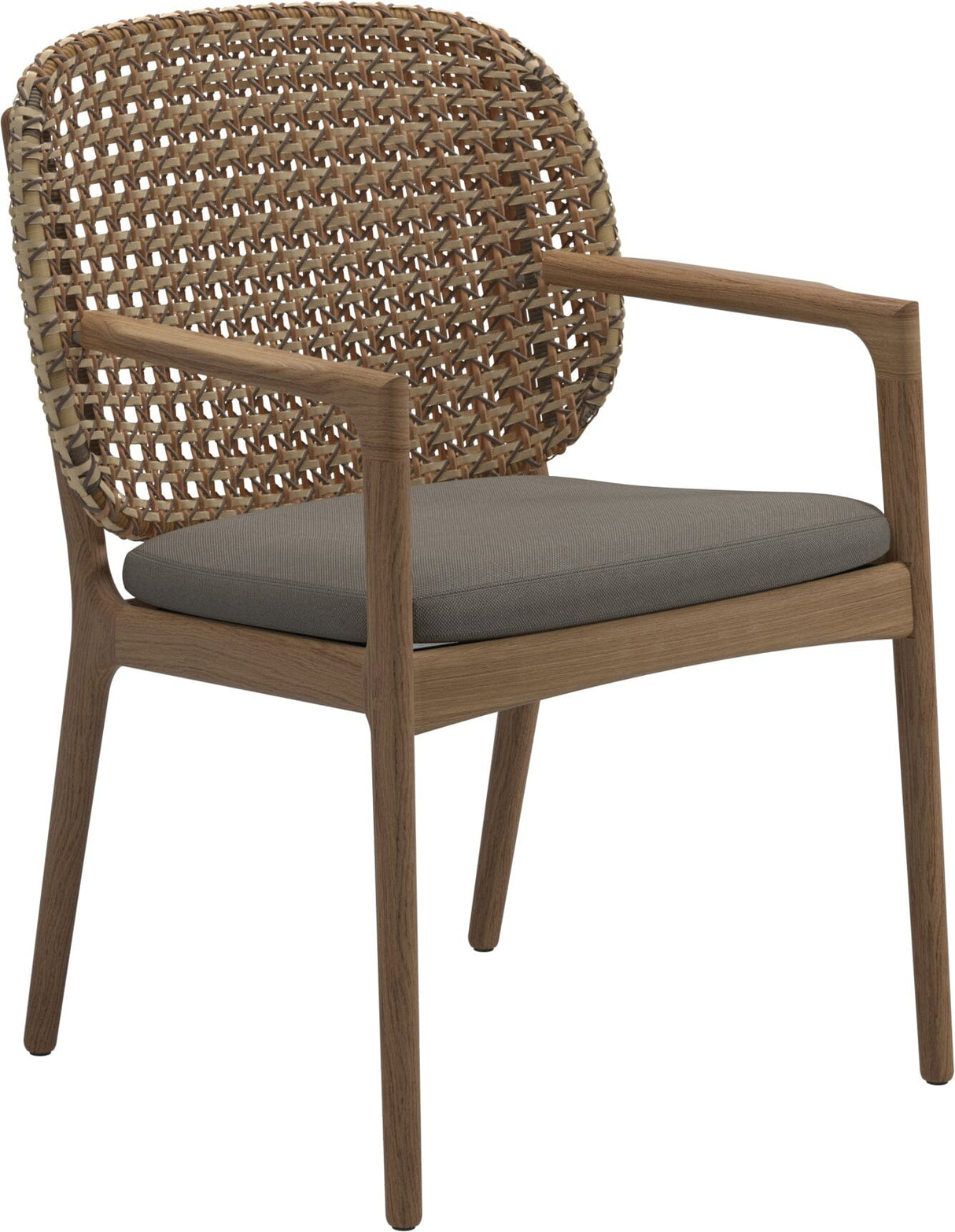 Gloster Kay Fauteuil repas avec accoudoirs Harvest Grade B (OP) Fife Vesterhav Sand 0048