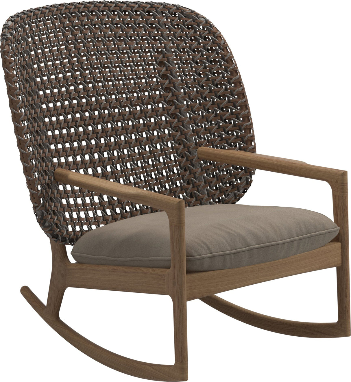 Gloster Kay High Back Rocking Chair Brindle Grade B (WR) Blend Sand 0147
