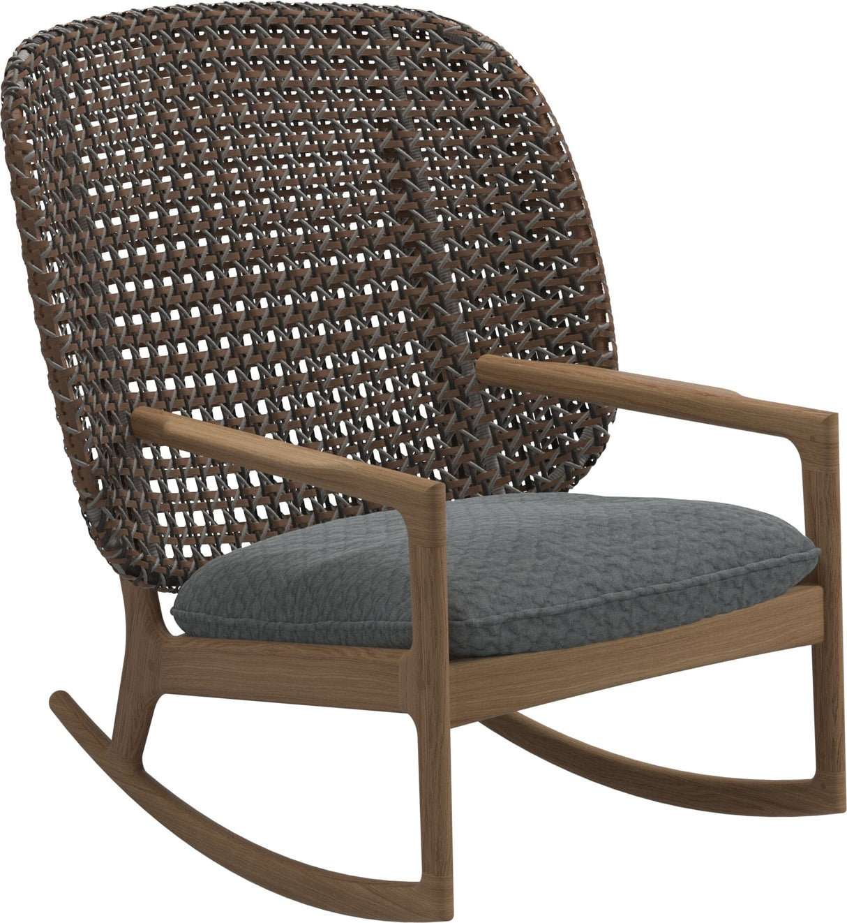 Gloster Kay High Back Rocking Chair Brindle Grade D (ST) Wave Gravel 0159