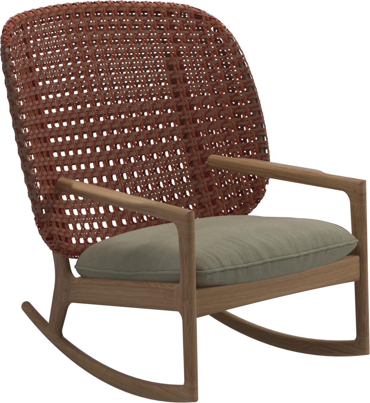 Gloster Kay High Back Rocking Chair Copper