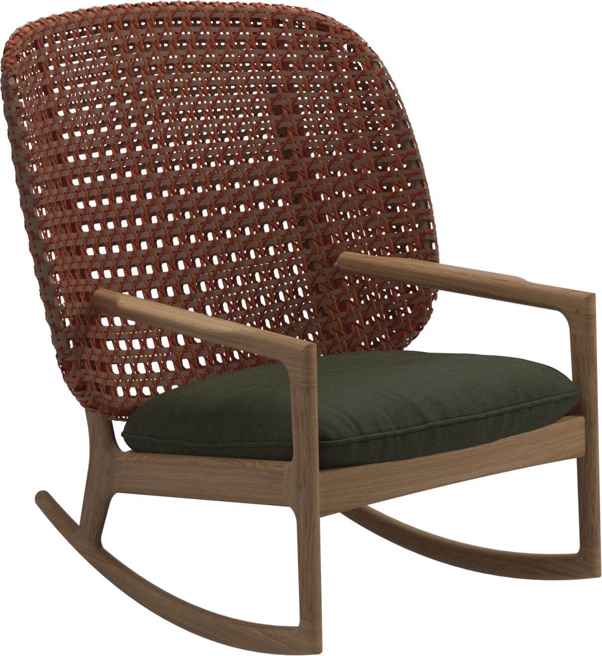 Gloster Kay High Back Rocking Chair Copper Grade B (OP) Fife Olive 0041