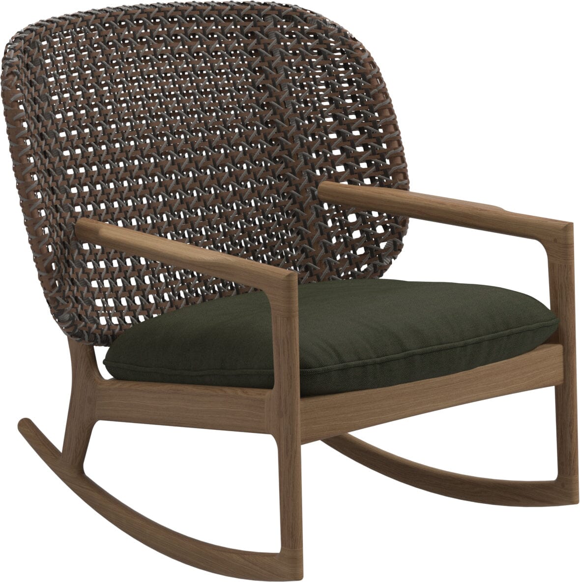 Gloster Kay Low Back Rocking Chair Brindle Grade B (OP) Fife Olive 0041
