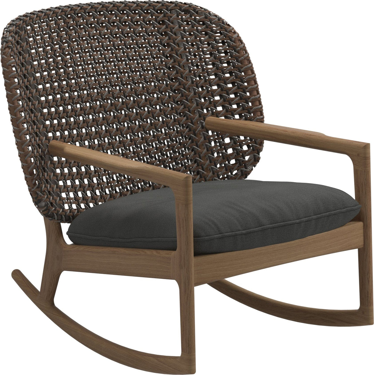Gloster Kay Low Back Rocking Chair Brindle Grade B (WR) Blend Coal 0144