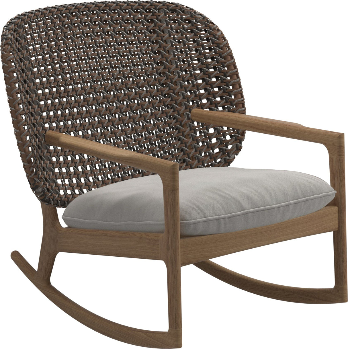 Gloster Kay Low Back Rocking Chair Brindle Grade B (WR) Blend Linen 0146