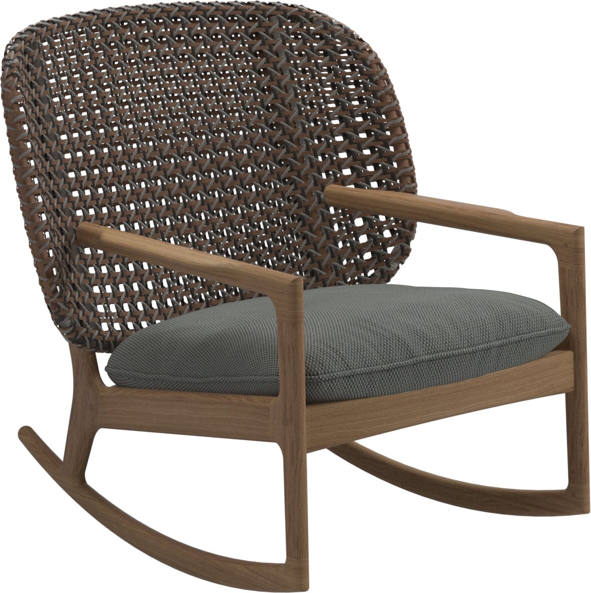 Gloster Kay Low Back Rocking Chair Brindle Grade C (OP) Lopi Charcoal 0132