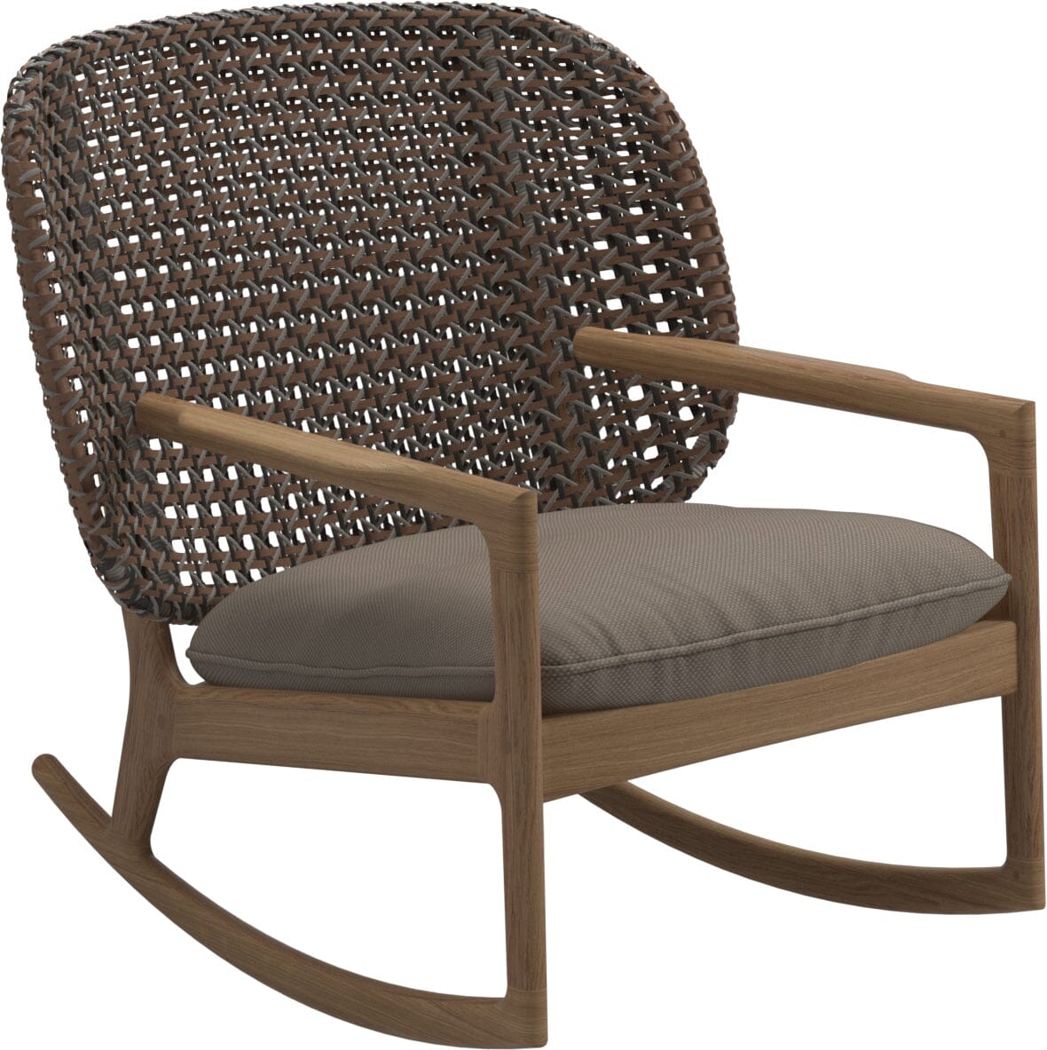 Gloster Kay Low Back Rocking Chair Brindle Grade D (ST) Ravel Dune 0118