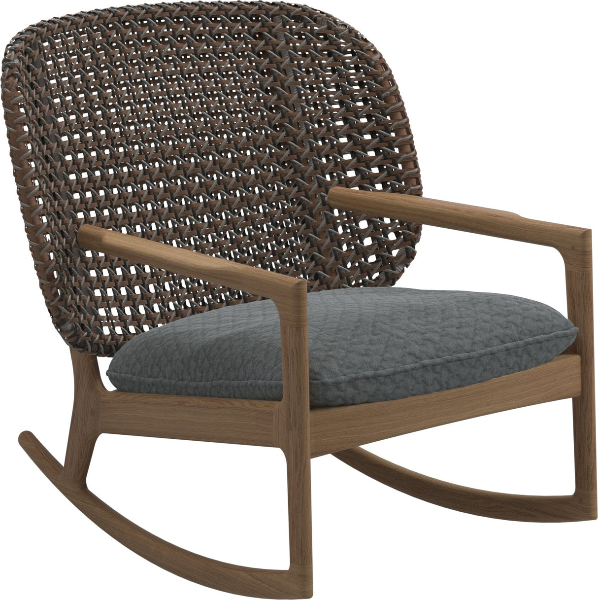 Gloster Kay Low Back Rocking Chair Brindle Grade D (ST) Wave Gravel 0159