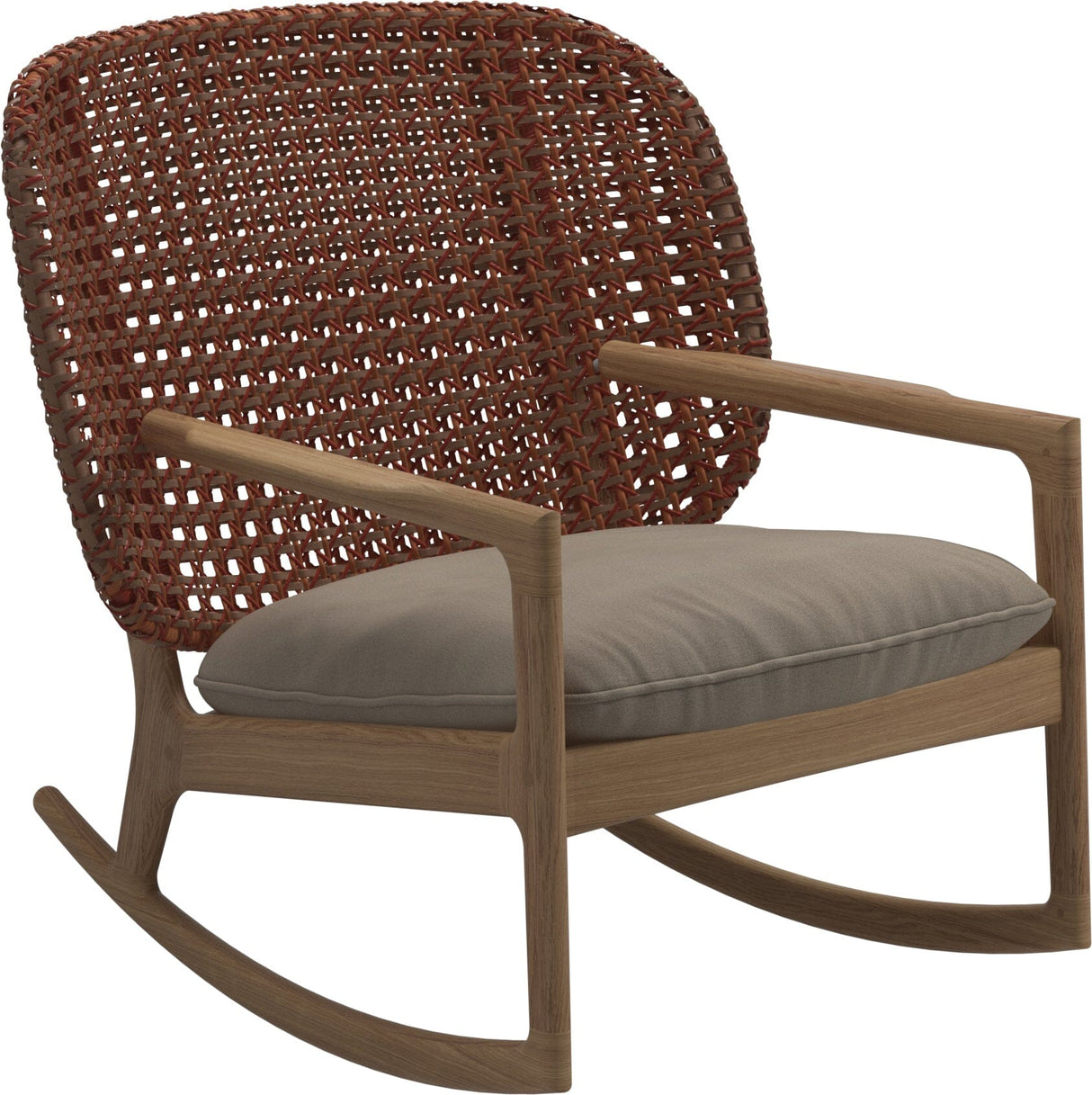 Gloster Kay Low Back Rocking Chair Copper Grade B (WR) Blend Sand 0147