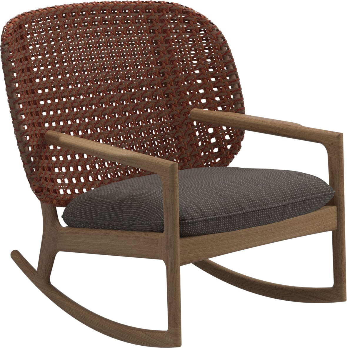 Gloster Kay Low Back Rocking Chair Copper Grade C (OP) Robben Charcoal 0083