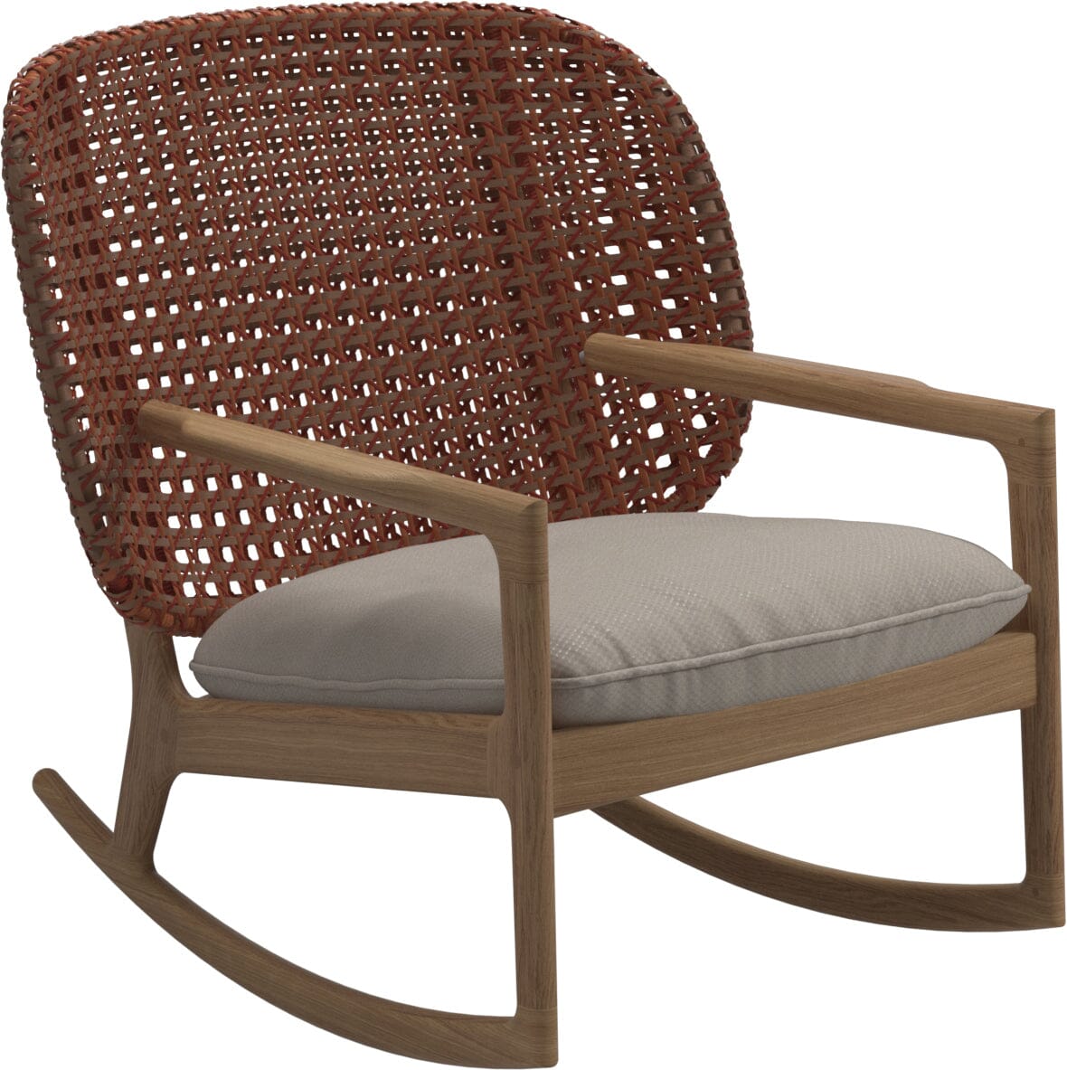 Gloster Kay Low Back Rocking Chair Copper Grade D (ST) Dot Oyster 0117