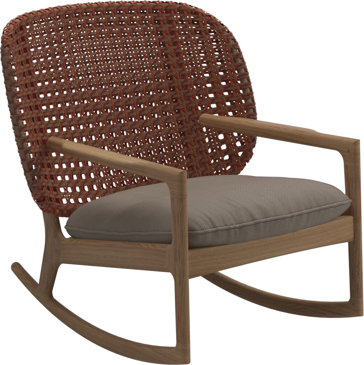 Gloster Kay Low Back Rocking Chair Copper Grade D (ST) Ravel Dune 0118