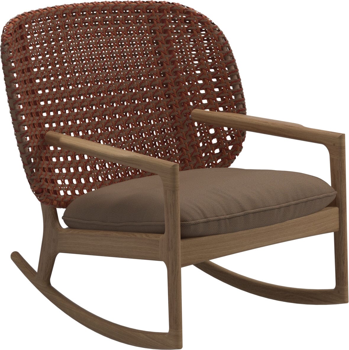 Gloster Kay Low Back Rocking Chair Copper Grade D (ST) Ravel Ginger 0119