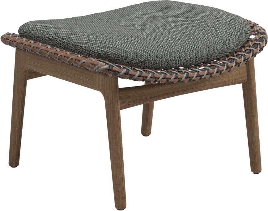 Gloster Kay Repose pieds - Tabouret Brindle Grade C (OP) Lopi Charcoal 0132