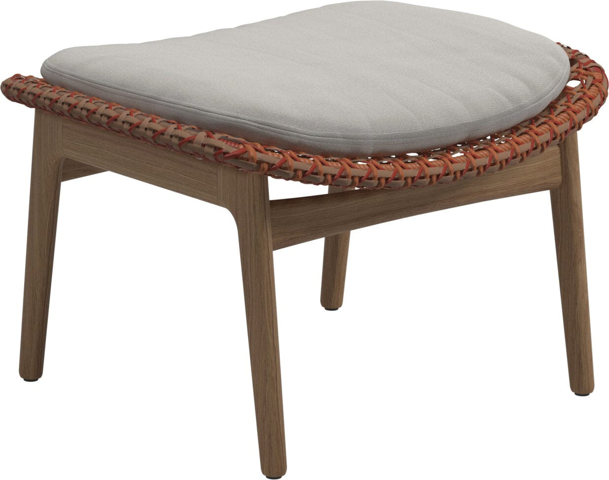 Gloster Kay Repose pieds - Tabouret Copper Grade B (WR) Blend Linen 0146