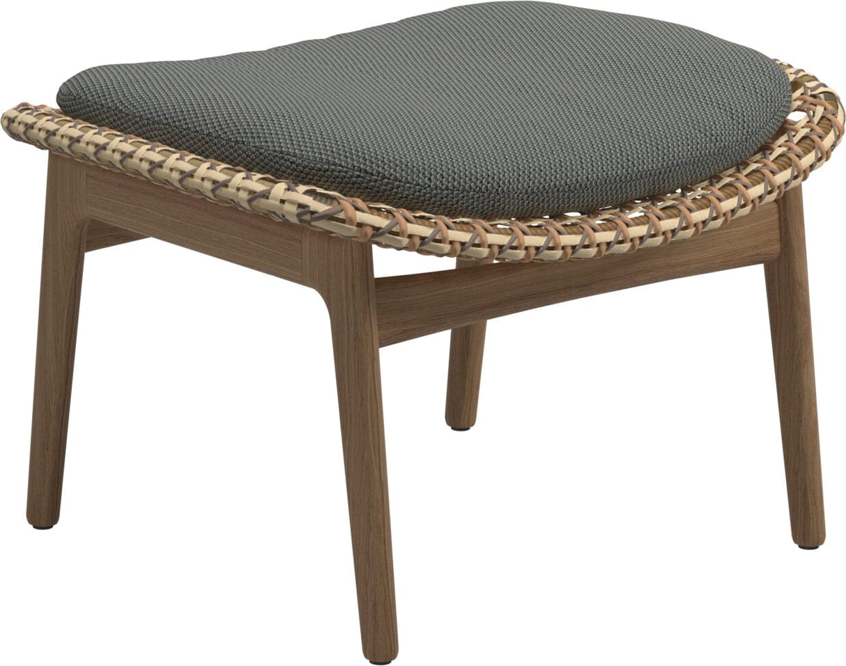 Gloster Kay Repose pieds - Tabouret Harvest Grade C (OP) Lopi Charcoal 0132