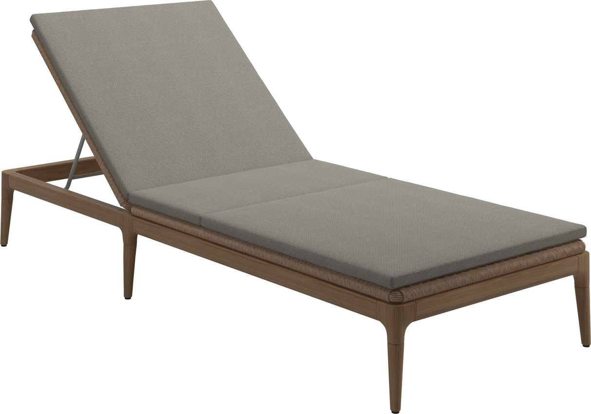 Gloster Lima Chaise longue Grade C (OP) Robben Grey 0085