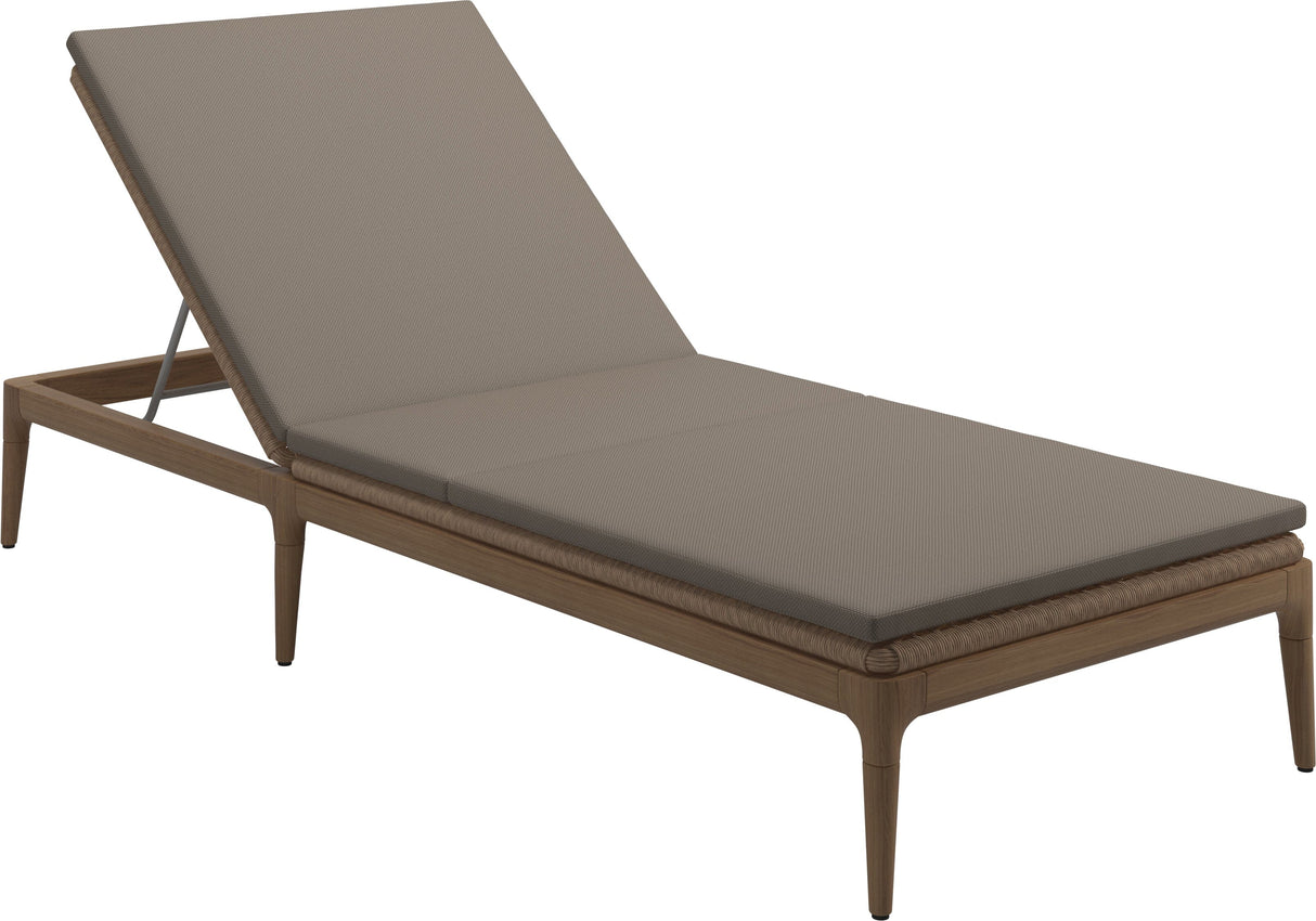 Gloster Lima Chaise longue Grade D (ST) Ravel Dune 0118