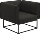 Gloster Maya Fauteuil club - Lounge Chair 97x86cm Meteor Grade D (ST) Tuck Sable 0123 